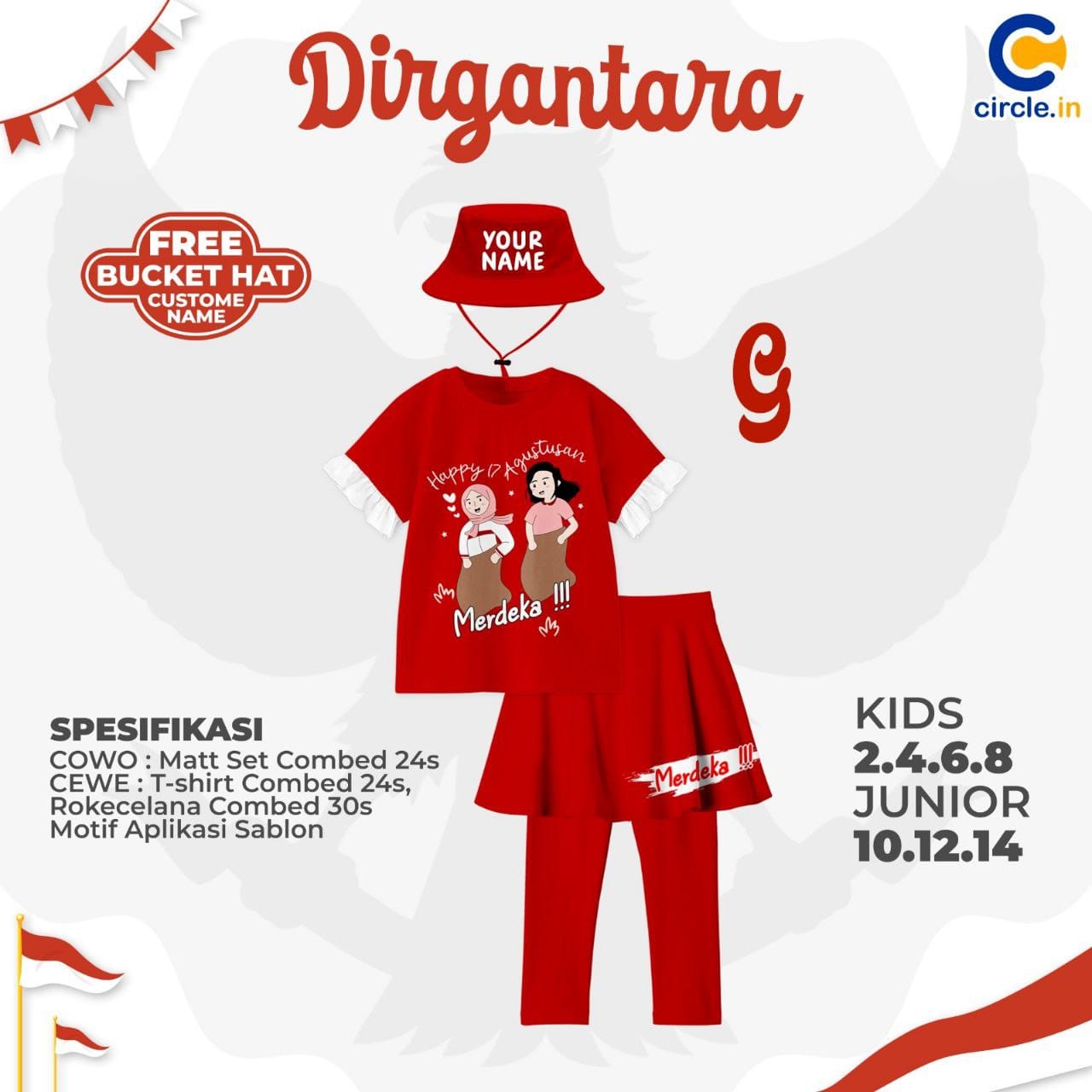CIR 4.7 G JUN GIRL ONESET DIRGANTARA BY CIRCLEIN
