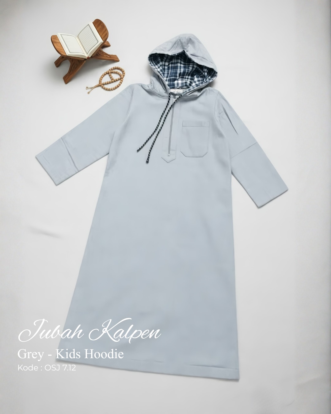 OSJ 7.12 SB GREY JUBAH KALPEN KIDS HOODIE BY OSIJU CQ