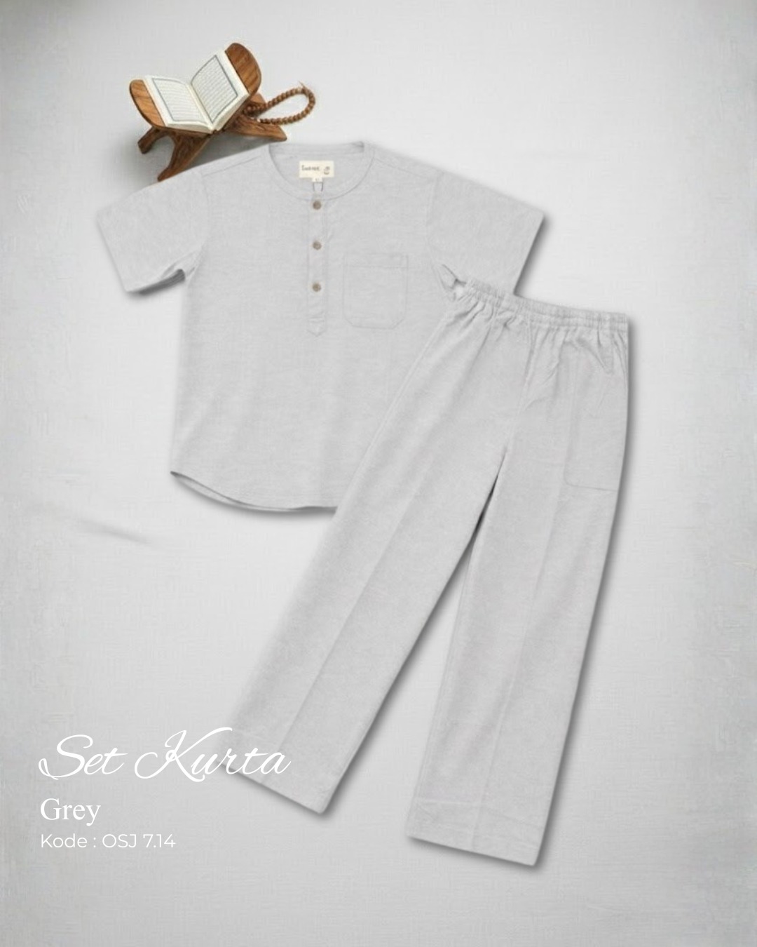 OSJ 7.14 SB GREY SETELAN KURTA ANAK BY OSIJU CQ