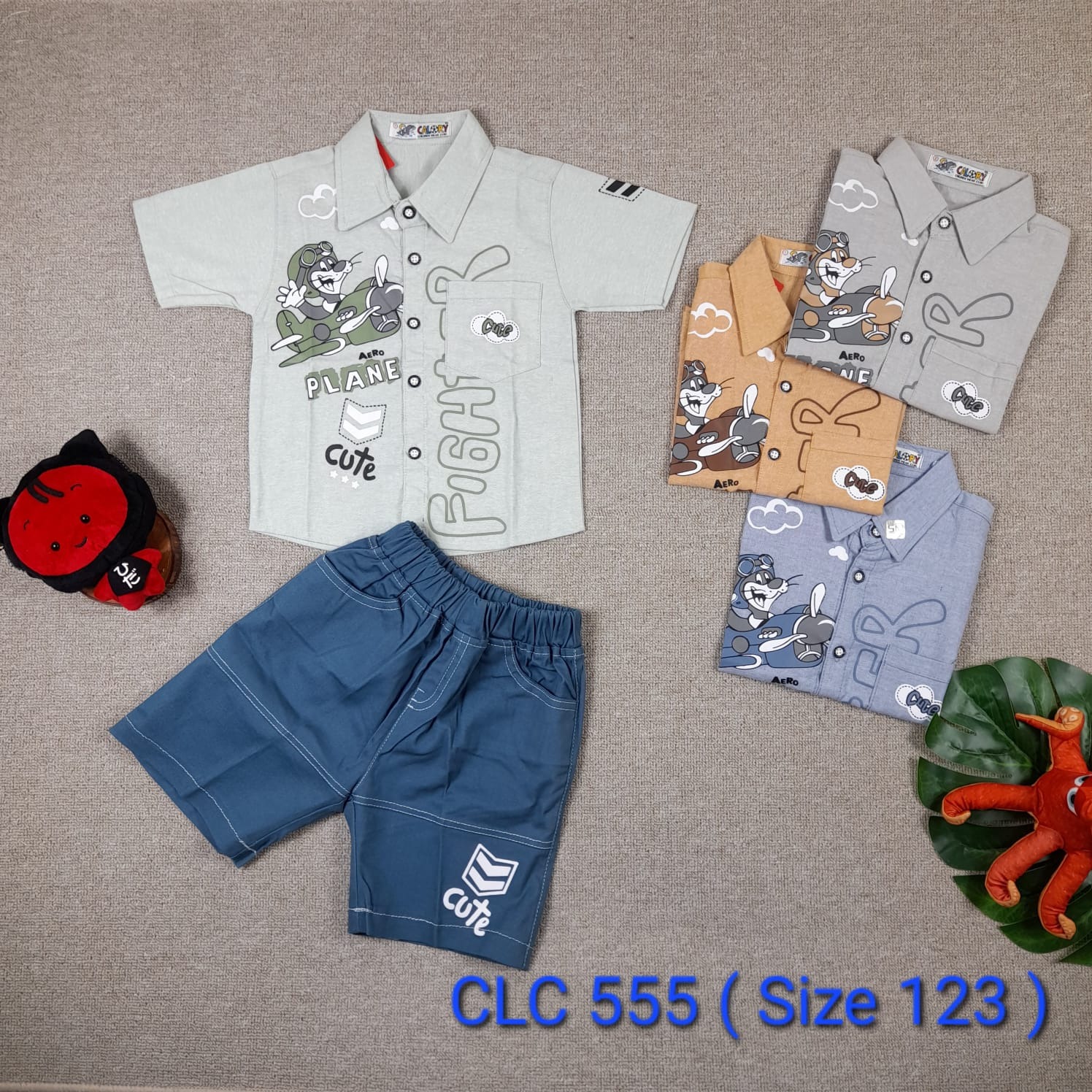 BBY 22.8 FIGHTER PLANE SET KEMEJA BABY BY OLIVIA