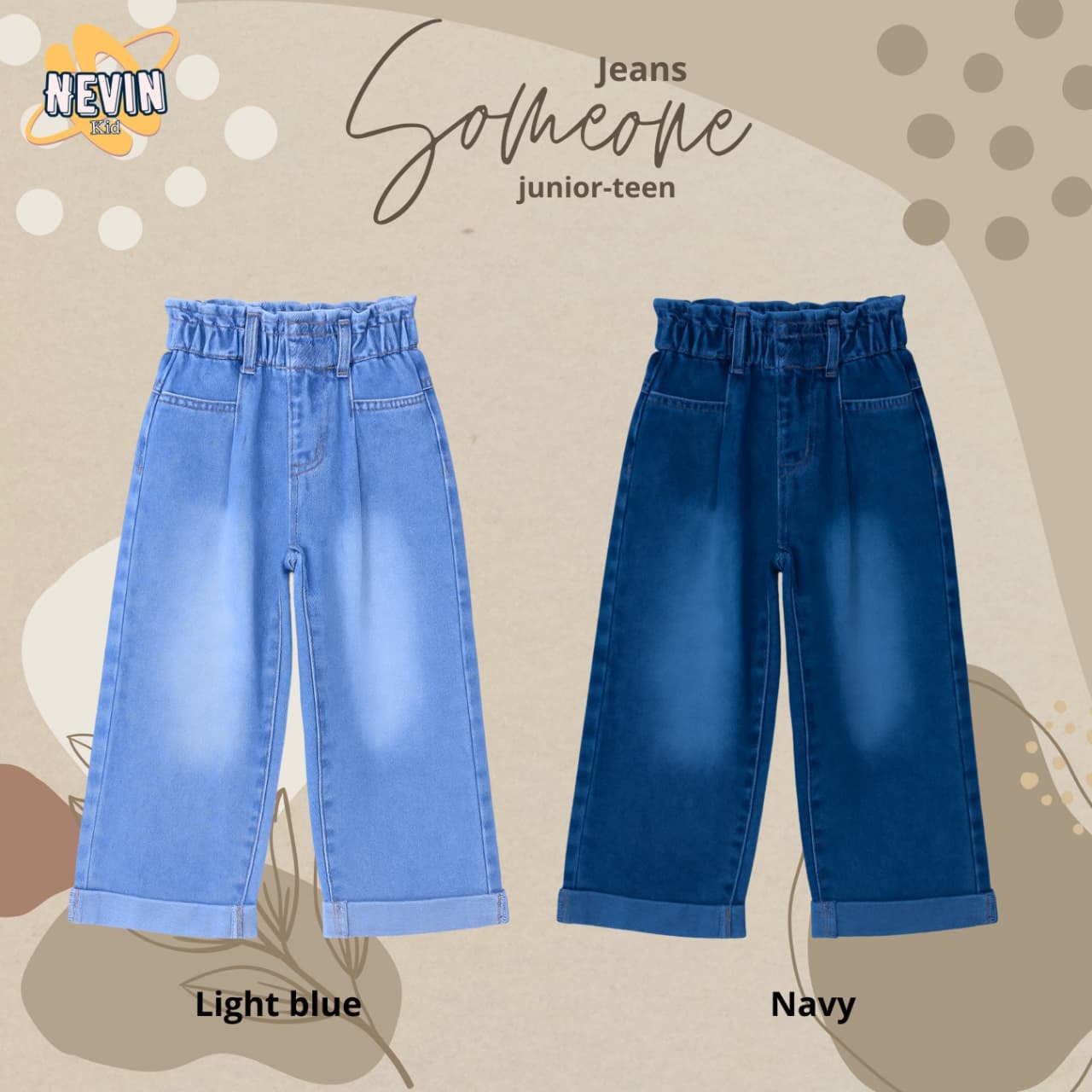NE 7.2 JUN NAVY SOMEONE JEANS BY NEVIN