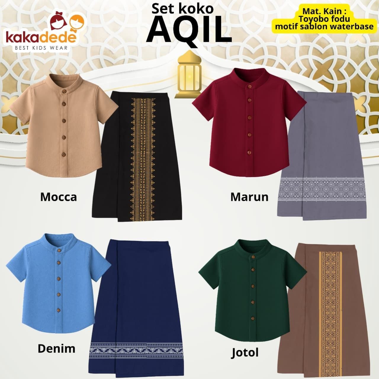 KD 205.2 JUN MAROON AQIL SET KOKO BY KAKADEDE