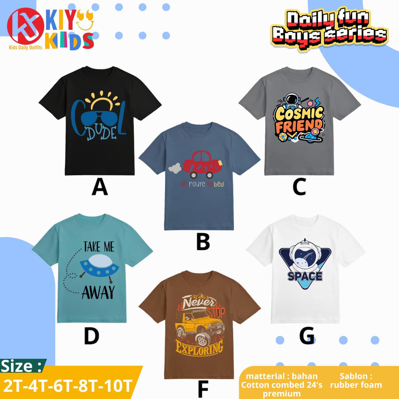 KIYO 5.1 BLACK DAILY FUN BOYS SERIES BY BY KIYO KIDS