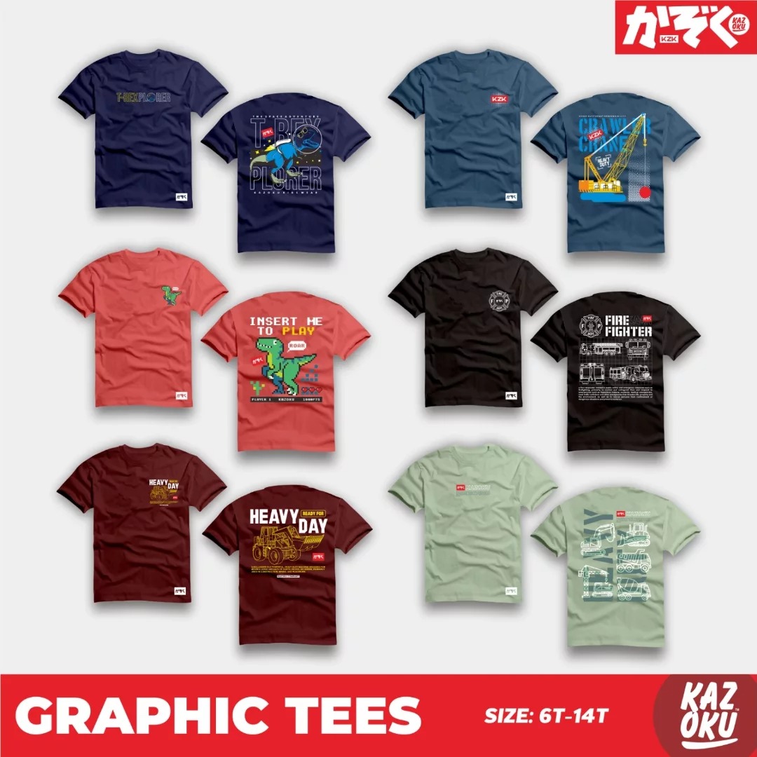KZK 31.6 SAGE GRAPHIC TEES BY KAZOKU