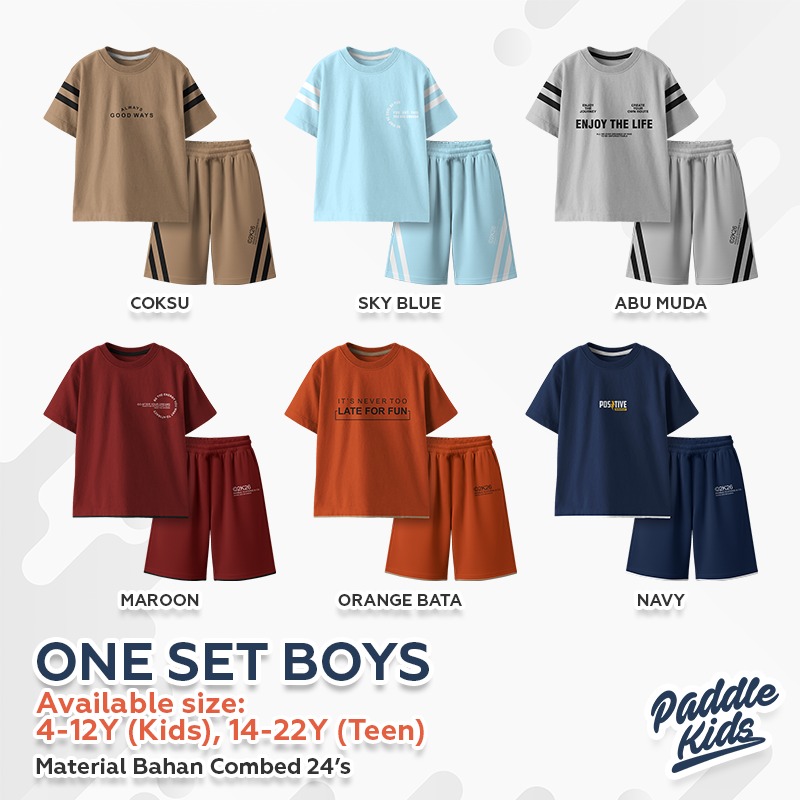 PKB 82.4 MAROON ONE SET BOYS BY PADDLE KIDS