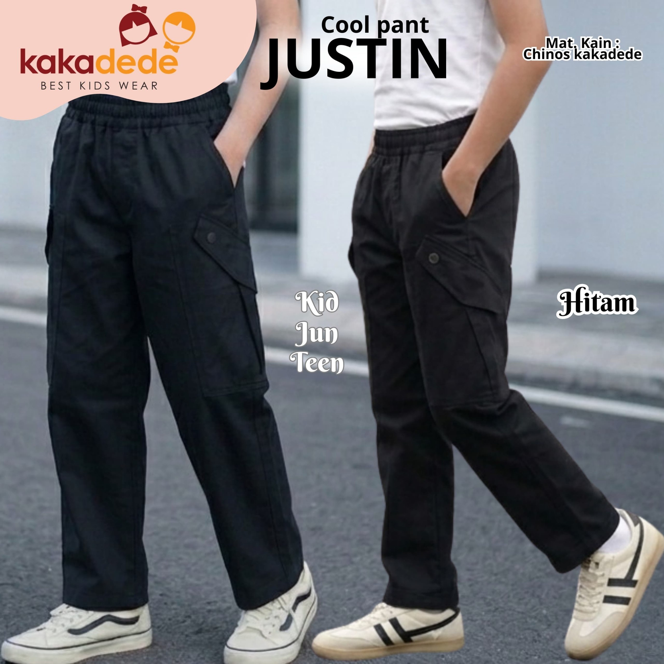 KD 218.1 HITAM JUN JUSTIN COOL PANT BY KAKADEDE