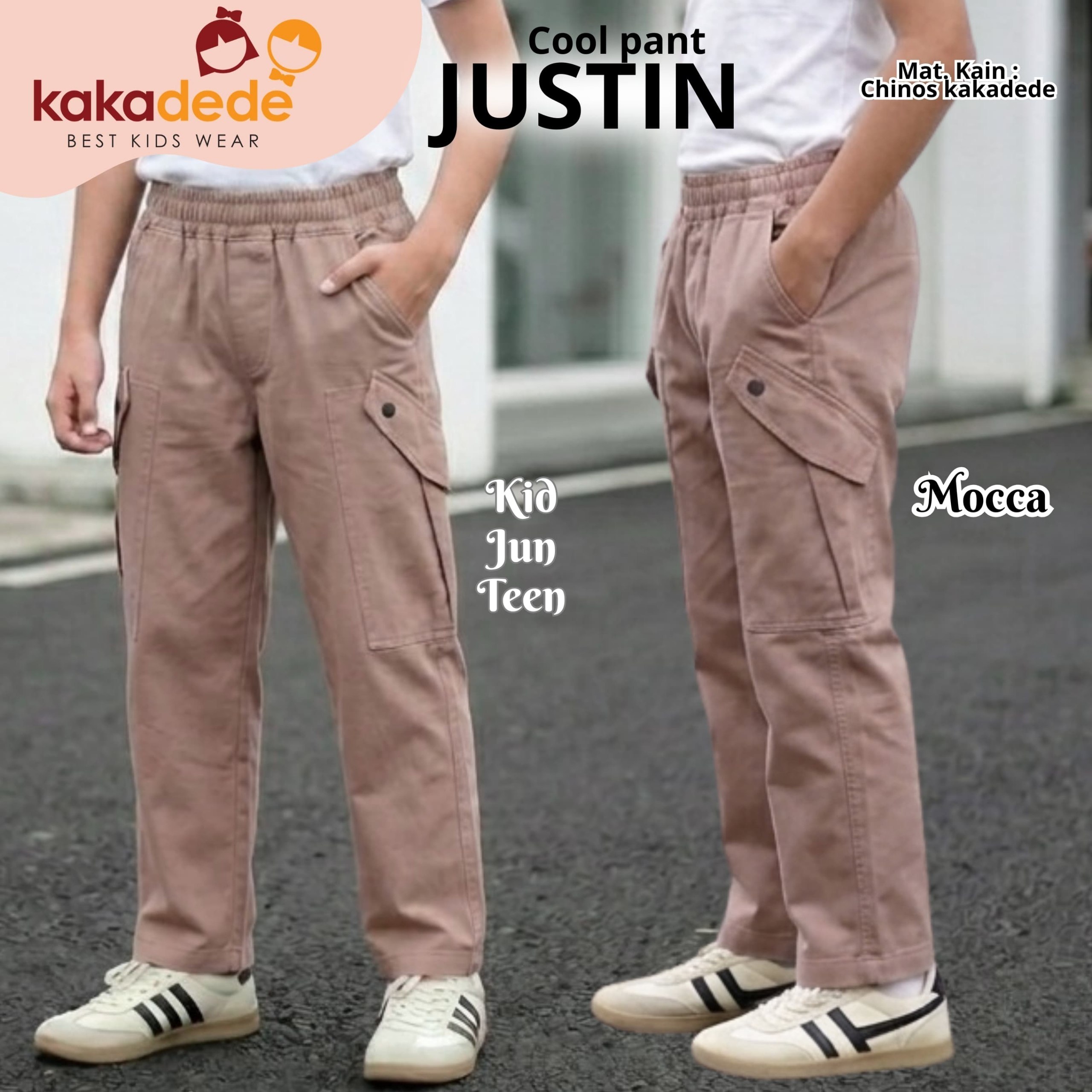 KD 218.4 MOCCA KIDS JUSTIN COOL PANT BY KAKADEDE
