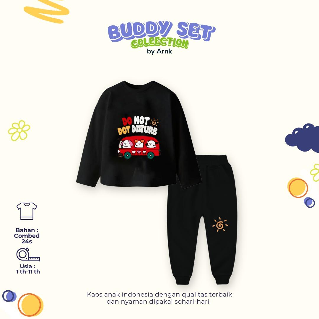 ARNK 4.1 KIDS BLACK BUS BUDDY ONESET BY ARNK
