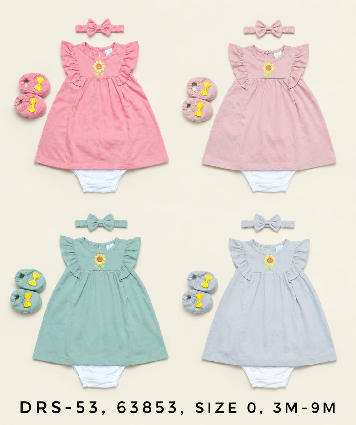 BBY 27.1 3IN1 SUNFLOWER DRESS BY OLIVIA