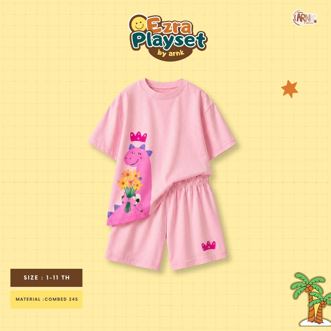 ARNK 5.5 PINK DINO JUN EZRA PLAYSET BY ARNK