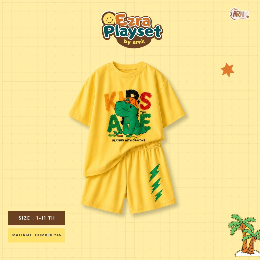 ARNK 5.6 YELLOW DINO JUN EZRA PLAYSET BY ARNK
