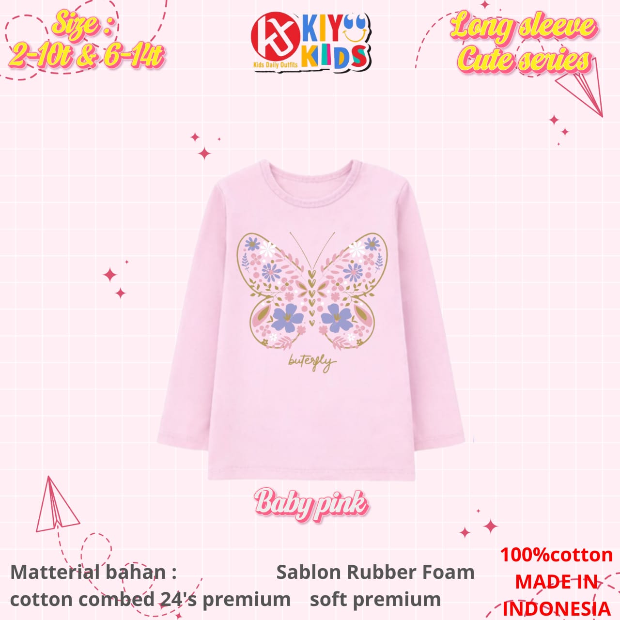 KIYO 18.4 PINK CUTE SERIES LONGSLEEVE BY KIYOO